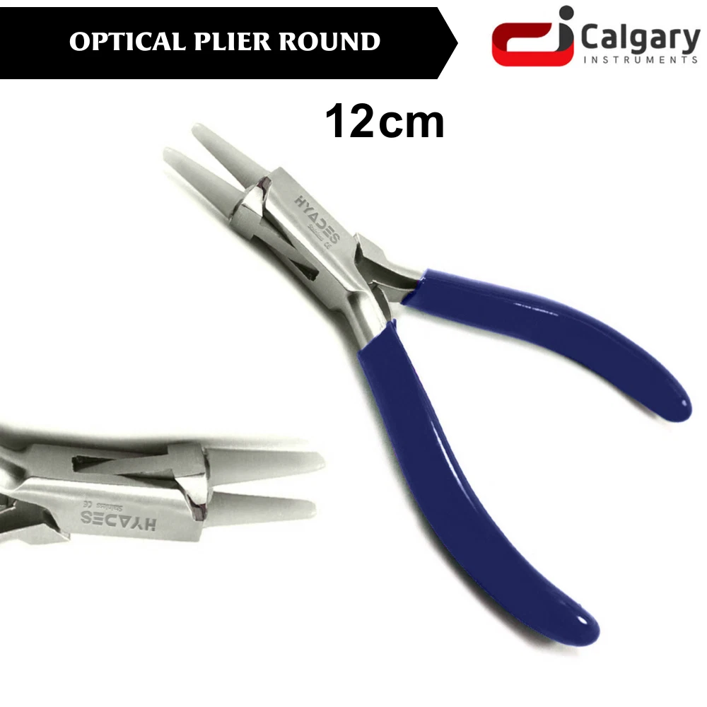Optical Plier Round Tips Medical Grade Stainless Steel 12 Cm Plier
