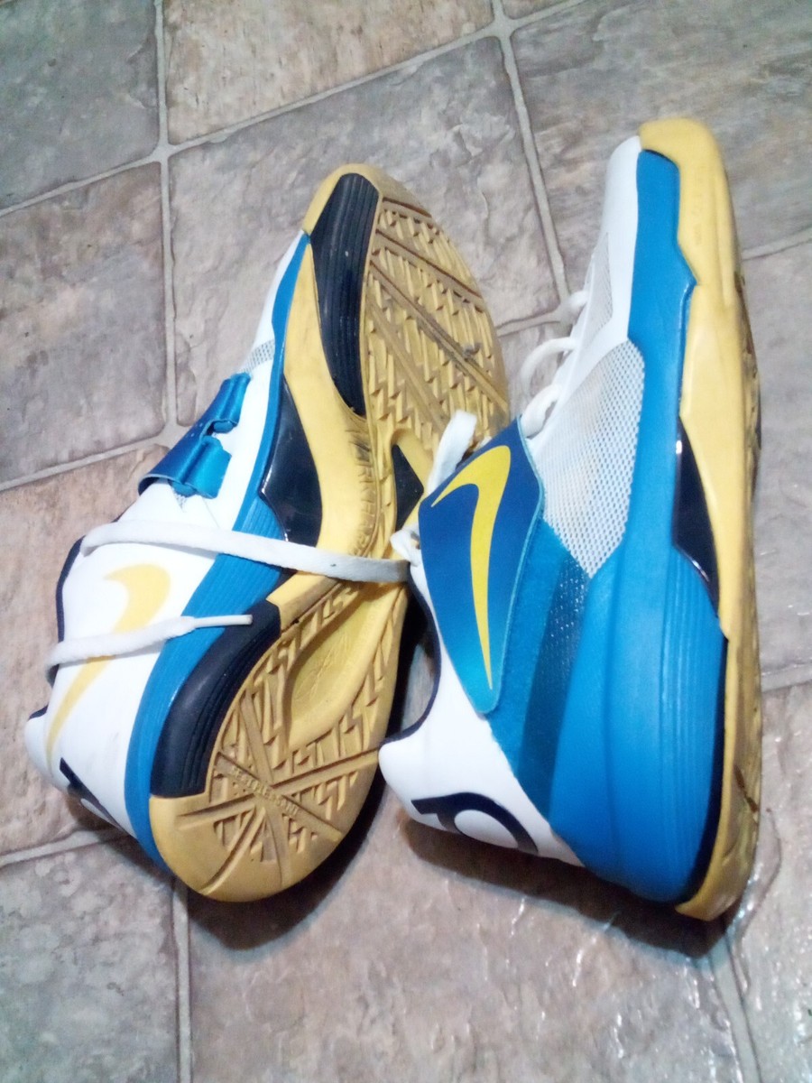 Nike Zoom KD 4 Tour Yellow Photo Blue Size 8.5 Mens As Is  display picture 1