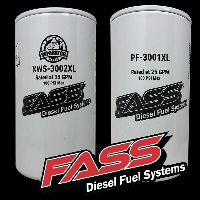 FASS Titanium Fuel Filter Package XWS3002XL / PF3001XL ** Replaces FF