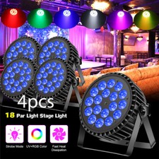 4x 270W 18 LED Par Lights Bar RGB UV Wash Light DMX DJ Club Party Stage Lighting