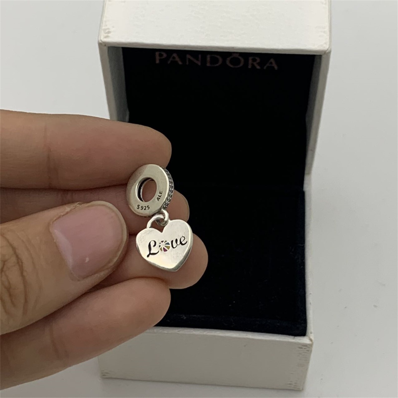 Pandora Florida Cape May Beach Ball Charm Silver Pendant