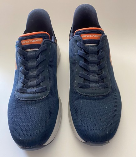 SCARPA DONNA SKECHERS MANI LIBERE blu scuro con bordo arancione tg. 8,5 nuovo senza etichetta - Foto 2 di 6