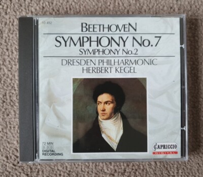 Beethoven Symphony No.7 & No.2 Dresden- Herbert Kegel- CD- Capriccio 10 452- VGC