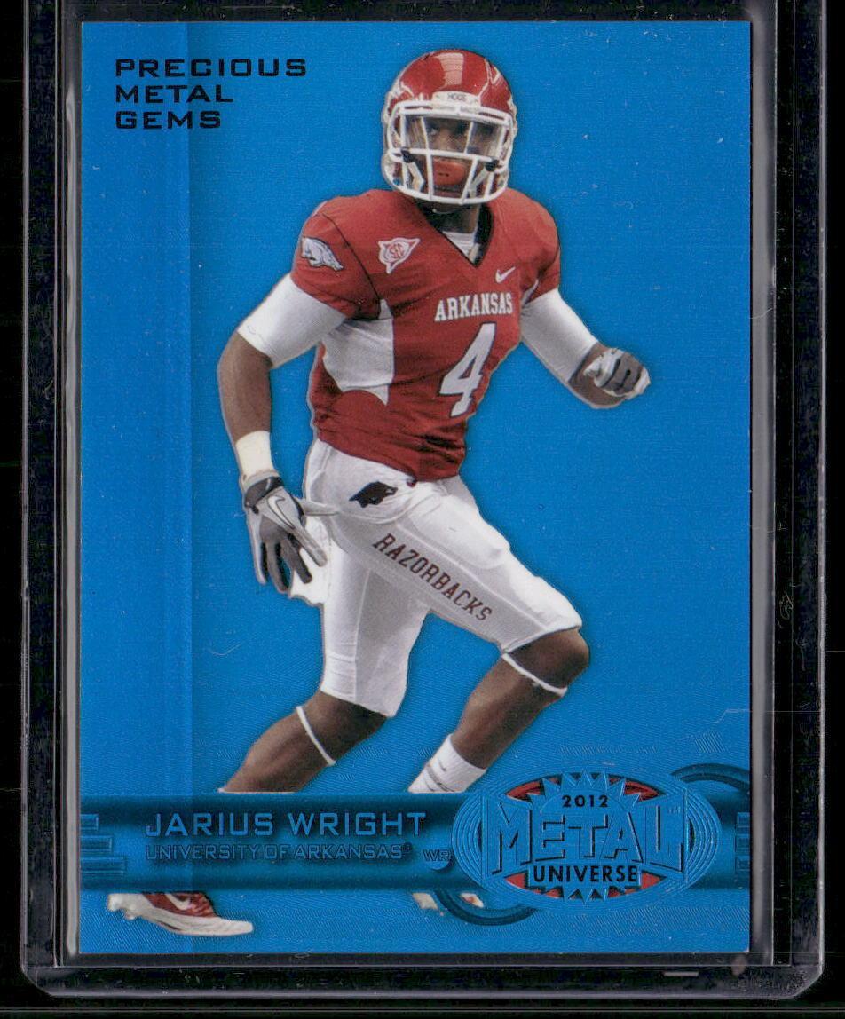 Jarius Wright Fleer Retro Metal #M68 Precious Metal Gems-Blue