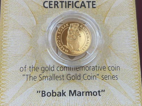 Ukraine , 2 UAH 2007, Gold coin: Bobak Marmot - Picture 3 of 7