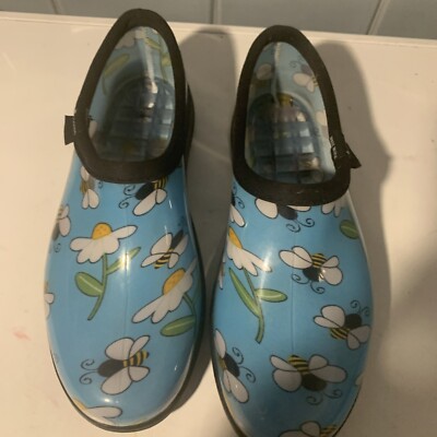 SLOGGERS Womens Clogs Sz 8 Multi Color Slip-on Gardening Mules Comfort Shoes