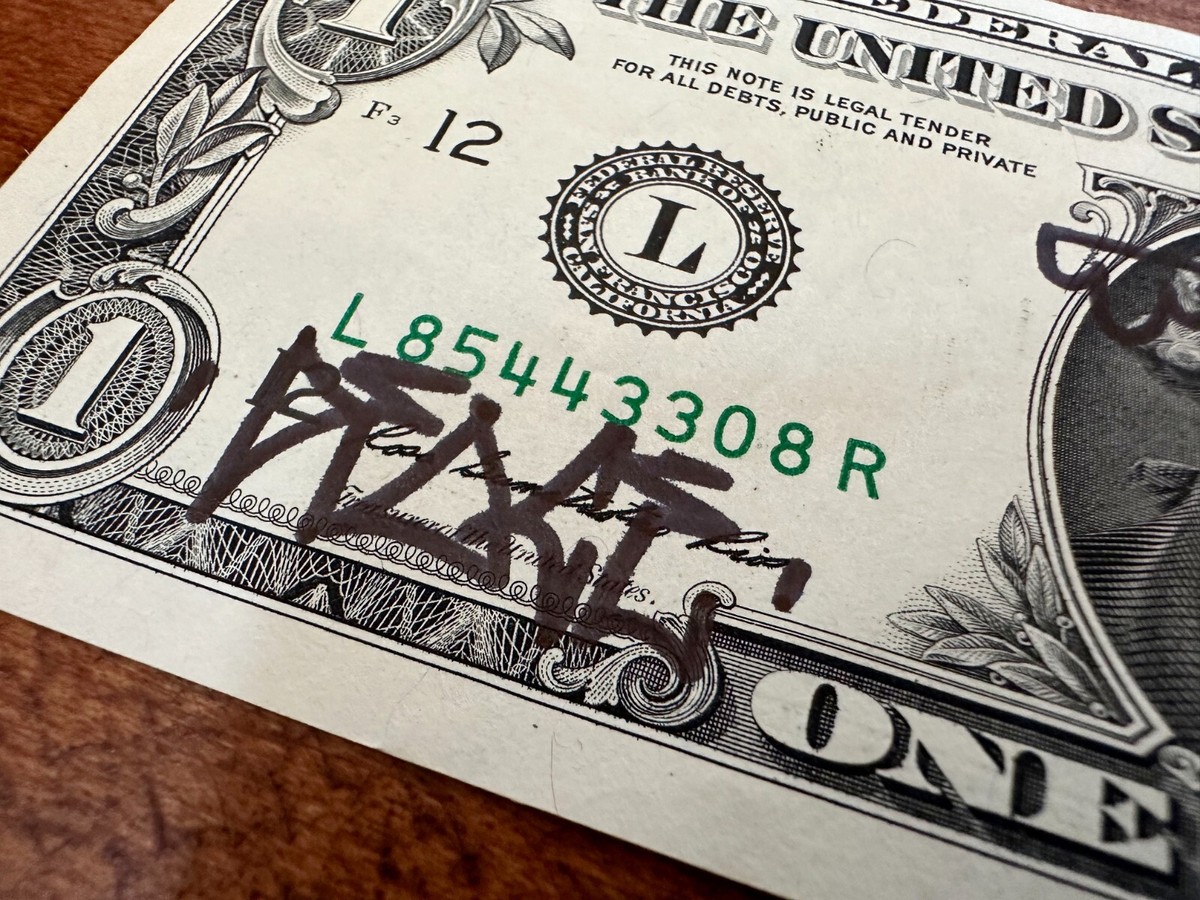 D*Face - Original Artwork on Dollar Bill 2014 | eBay