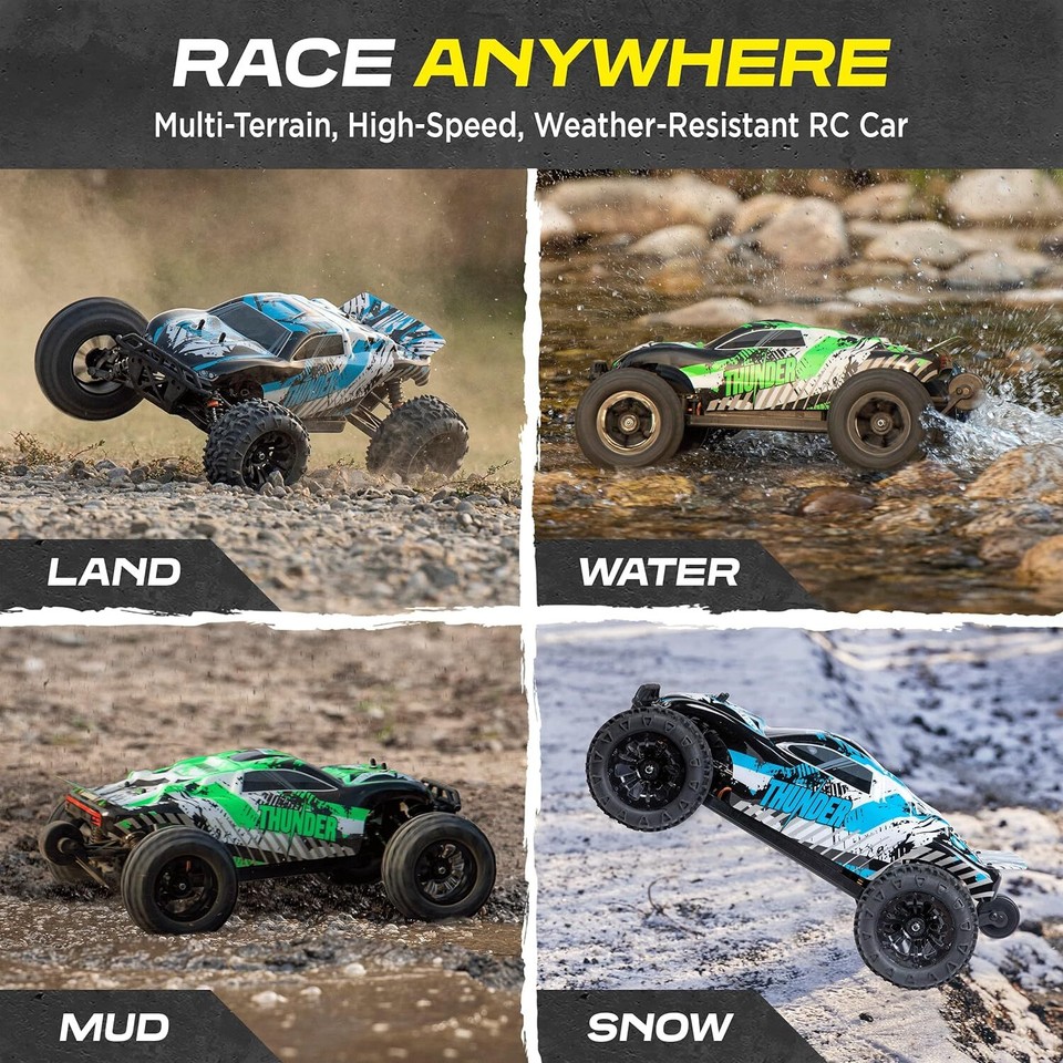 LAEGENDARY Thunder Remote Control Car, 4x4 Off Road 110, 40mph,