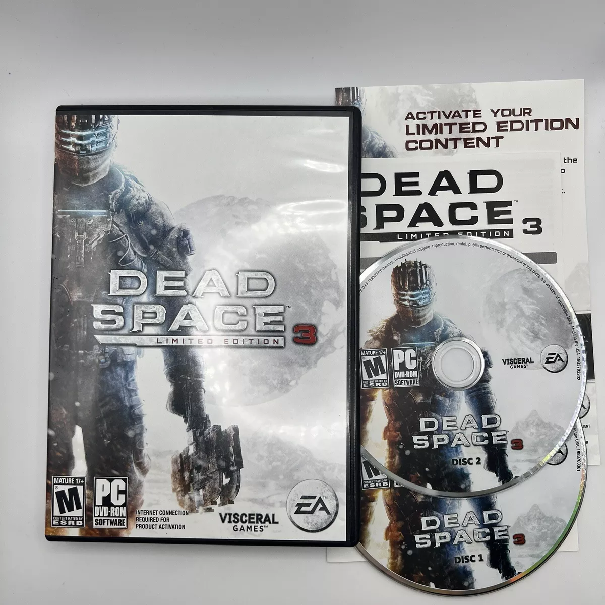 Dead Space 3 Limited Edition PC DVD-Rom 2 Discs no manual