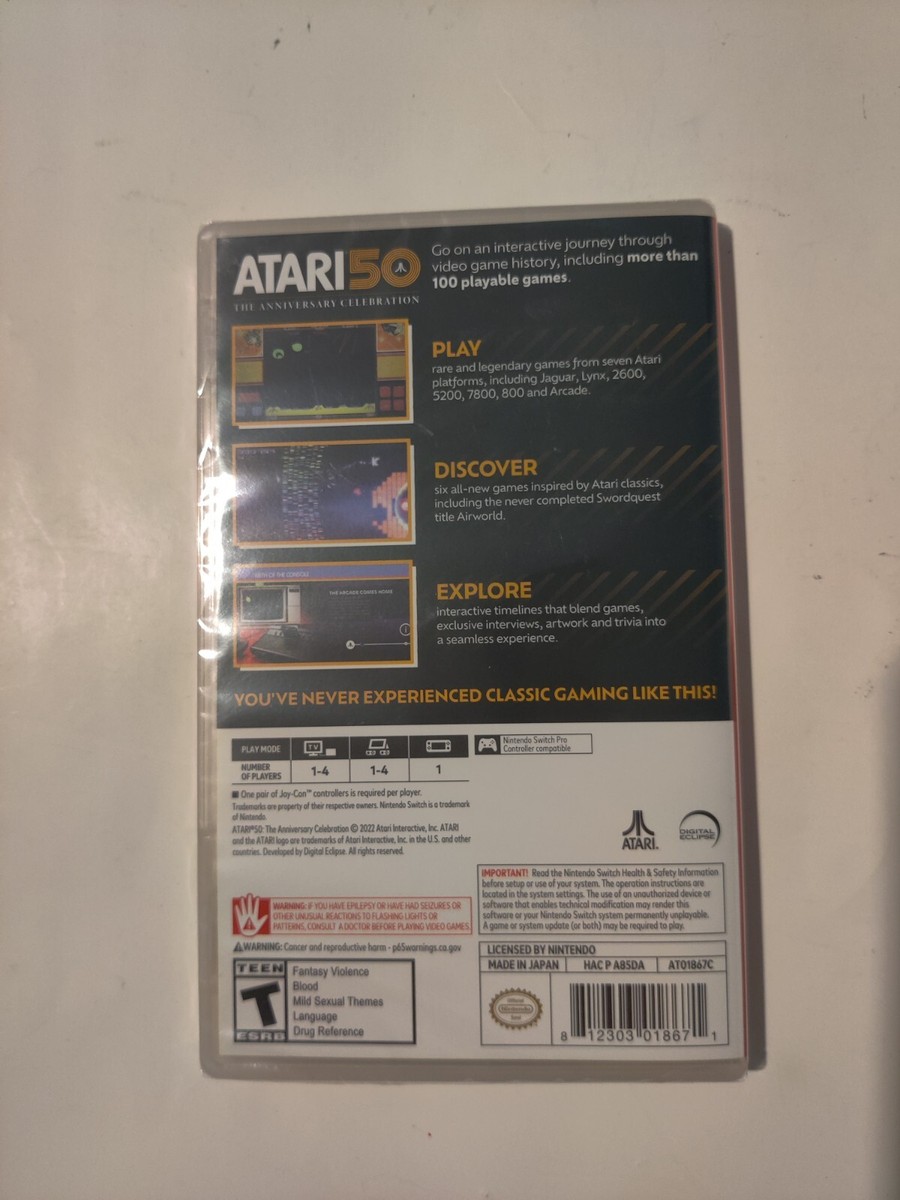 Atari 50 The Anniversary Celebration Collection - Nintendo Switch