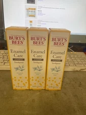 3X Burt's Bees Toothpaste with Fluoride, Enamel Care, Mountain Mint, 4.7 oz RARE