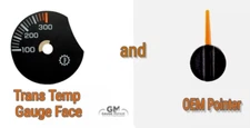 Trans Temp Gauge Face Overlay + Pointer 03 04 05 06 Tahoe Silverado Sierra 1500