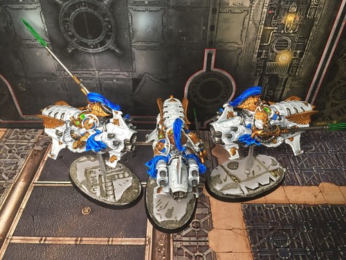 Warhammer 40k Adeptus Custodes Dawneagle Jetbikes COMMISSION Vertus Praetors 3 - Bild 3 von 8