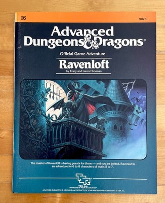 I6 - RAVENLOFT - COMPLETE W/MAP - VGC - ORIGINAL 1ST PRINT 1983 - AD&D #9075