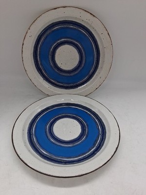 Midwinter Ltd MOON Stonehenge England Dinner Plates (2) 10 3/8'', VG Condition!
