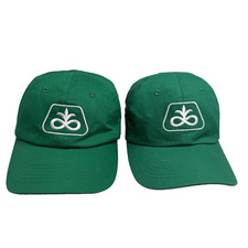 Pioneer  Seed Youth Snapback Cotton Hat Pair Green Authentic Brand Adjustable