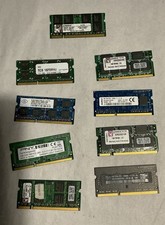 LOT OF 9 USED MIXED LAPTOP RAM- 1GB,2GB 4GB 