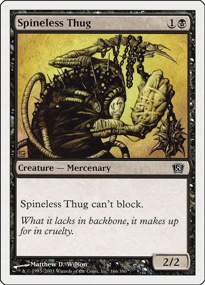 Spineless Thug - 8th Edition 8ED - 166 - LP - MTG