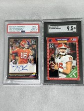 2021 Leaf Pro Set Trevor Lawrence ROOKIE SGC 9.5 And 2021 Leaf AUTO /99 RC PSA 9