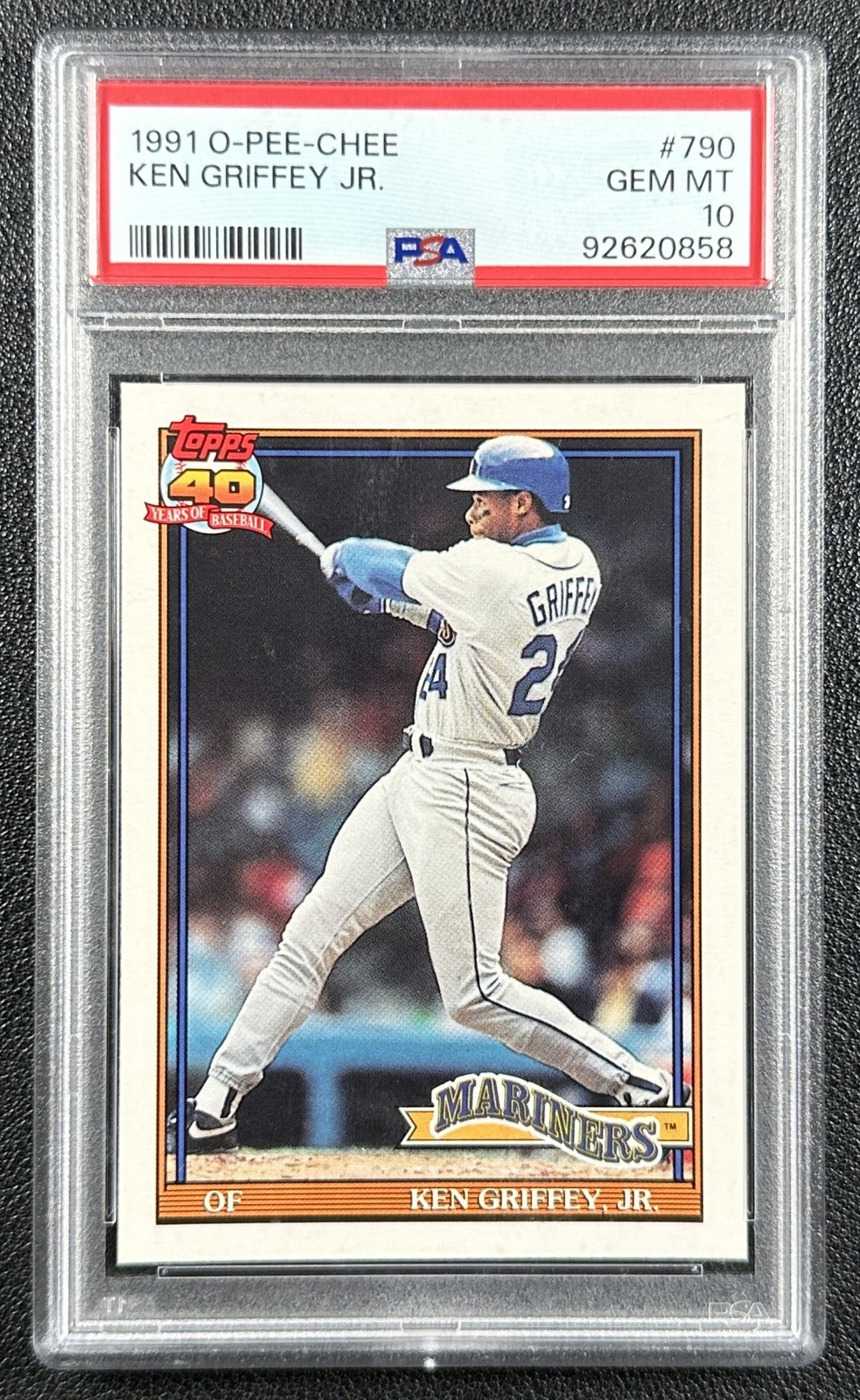 KEN GRIFFEY JR. PSA 10 1991 O-PEE-CHEE OPC #790 MARINERS 0858