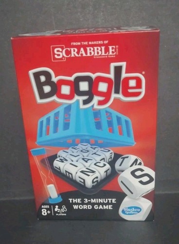 Boggle From The Makers of Scrabble 3 Minute Word Game Hasbro 2014 Complete  - Picture 1 of 6