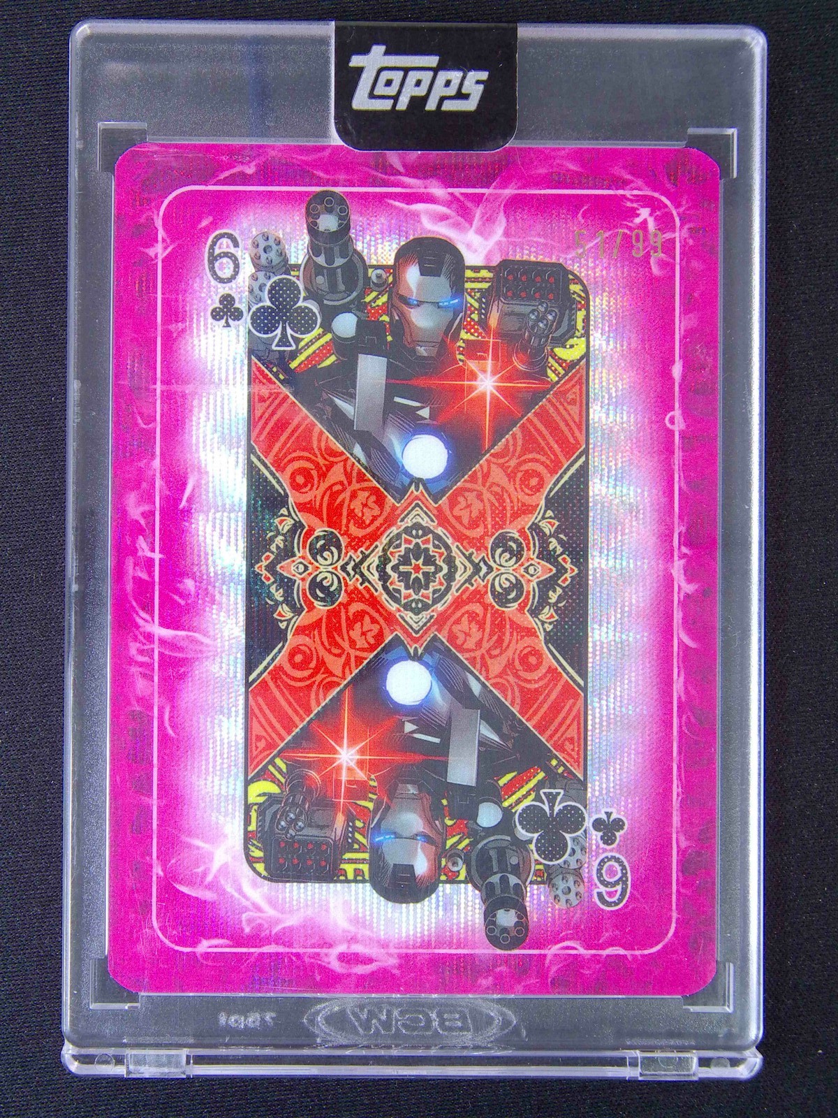 War Machine 6 Clubs #C-6 Marvel 2025 Topps Mint Gambit's Deck trading card — raw and PSA graded price guide