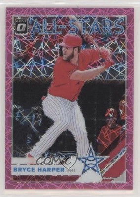 2019 Panini Donruss Optic All-Stars Pink Velocity Prizm 180/199 Bryce Harper 2r8