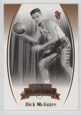 2007-08 Press Pass Legends Bronze 59/899 Dick McGuire #51 HOF 1dm4