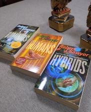 Robert J Sawyer The Neanderthal Parallax Trilogy. Hominids, Humans, Hybrids. VTG