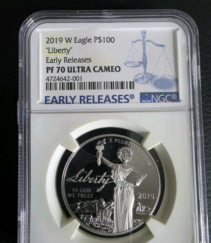 2019-W American Platinum Eagle — photo from the most recent tracked eBay sale