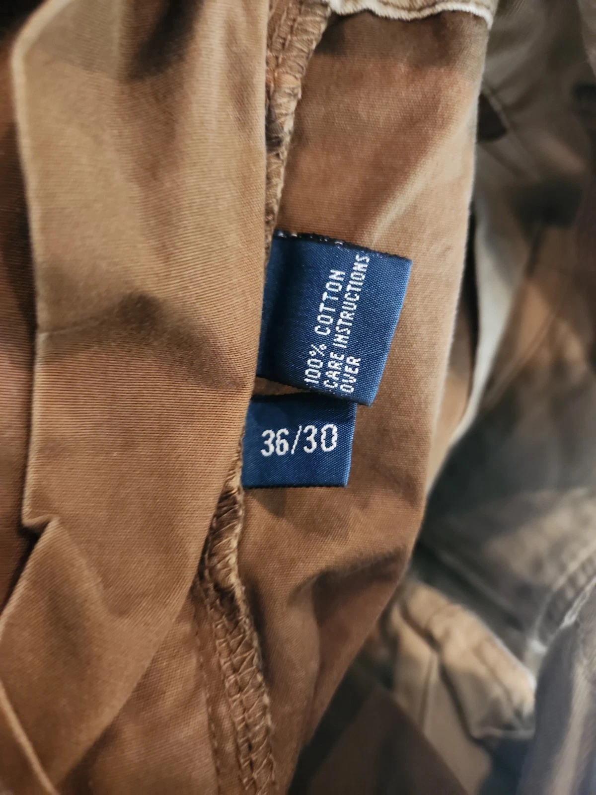 Vtg Polo Ralph Lauren Brown Military Cargo Paratrooper Tactical Pants Mens Read - product detail image 12