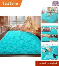 Modern Shaggy Area Rug Fluffy Super Soft Mid Size Non Slip Living Bedroom Decor