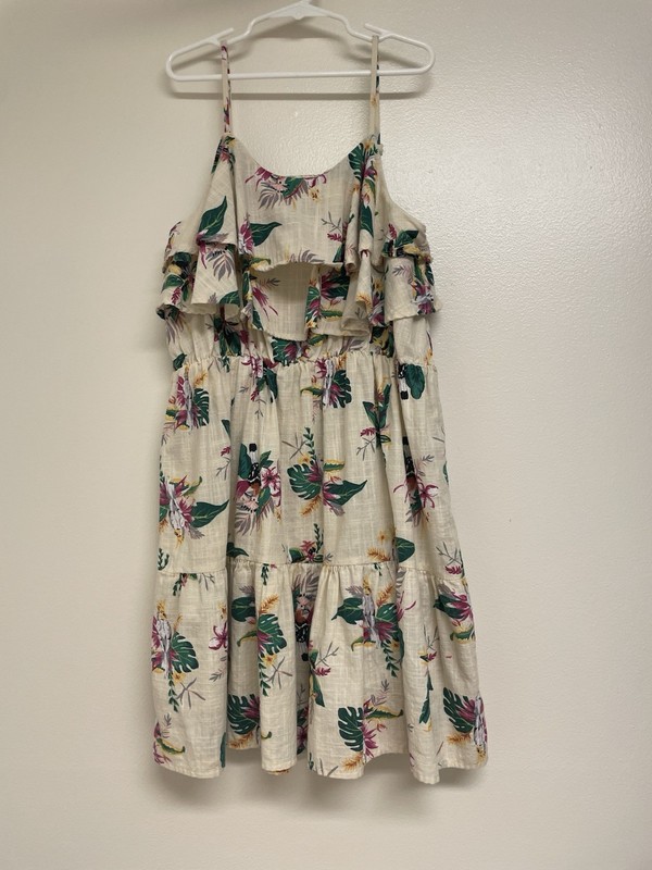 Girl’s Colorful Planet Ruffle Tank Cockatoo Dress Size 14/16 EUC!
