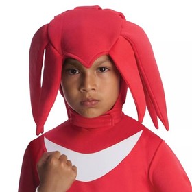 Sonic The Hedgehog Knuckles Jumpsuit & Mask Costume Child Large 12-14