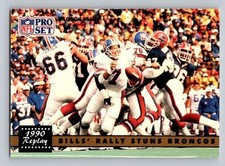 1991 Pro Set 1990 Replay Buffalo Bills John Elway Bobby Humphrey #326 HOF