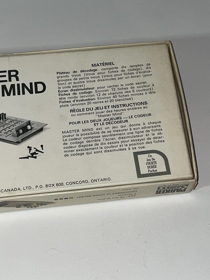 Original Mastermind Game Vintage 1972 Invicta Parker Brothers Games  - Image 4 of 4