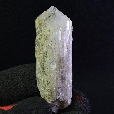 Danburite (with Pyrite) UV Reactive Crystal Raw Point from Mexico - 27 grams #20