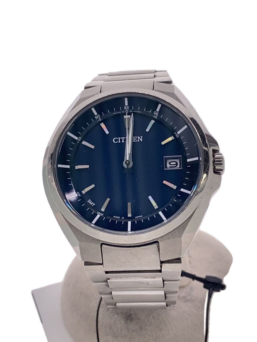 CITIZEN Eco-Drive Solar Stainless Steel Analog Watch Black Silver H128