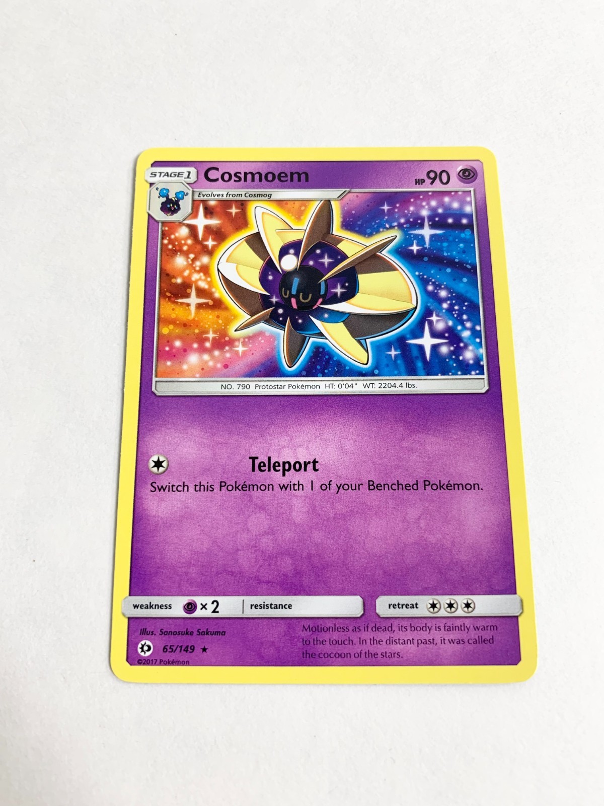 Cosmoem Sun & Moon Base Set (NM) 2017 Pokemon Card # 65/149