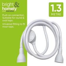 Double Tap Bath Sink Shower Head Hose Spray Pipe Tub Attachment FREE POST UK