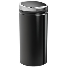 HOMCOM Automatic Hand Sensor Dustbin Kitchen Waste Bin Rubbish Can 42L Black
