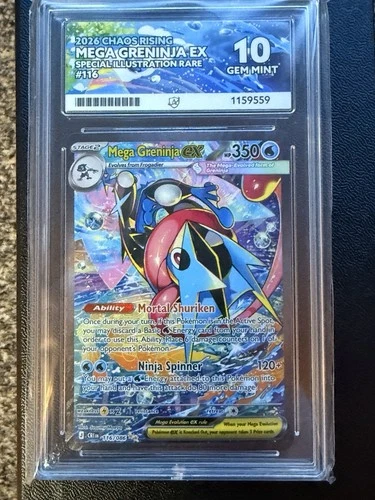 Mega Greninja EX 116/086 ACE 10 PERFECT SUBGRADES Gem Mint