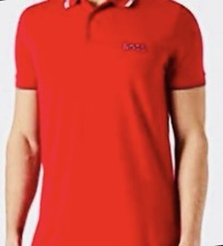 Image of Boss Hugo Boss Polo Shirt small Red Cotton