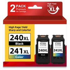 PG-240XL CL-241XL Ink Cartridges for Canon 240 PIXMA MG2220 MG3600 TS5120 MG3620