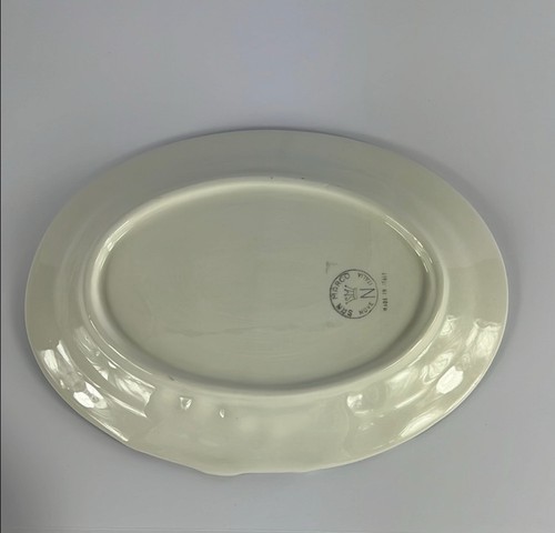 Vintage San Marco Majolica Plate 9" Salad Fruit Vegetable Oval Appetizer - Picture 6 of 6