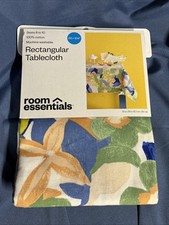 Target Room Essentials Floral Pattern Rectangular Tablecloth 60" x 104" New
