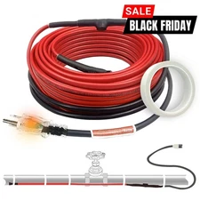 Constant Wattage Heat Tape with Thermostat Pipe Heat Tape for Water Pipe 120V