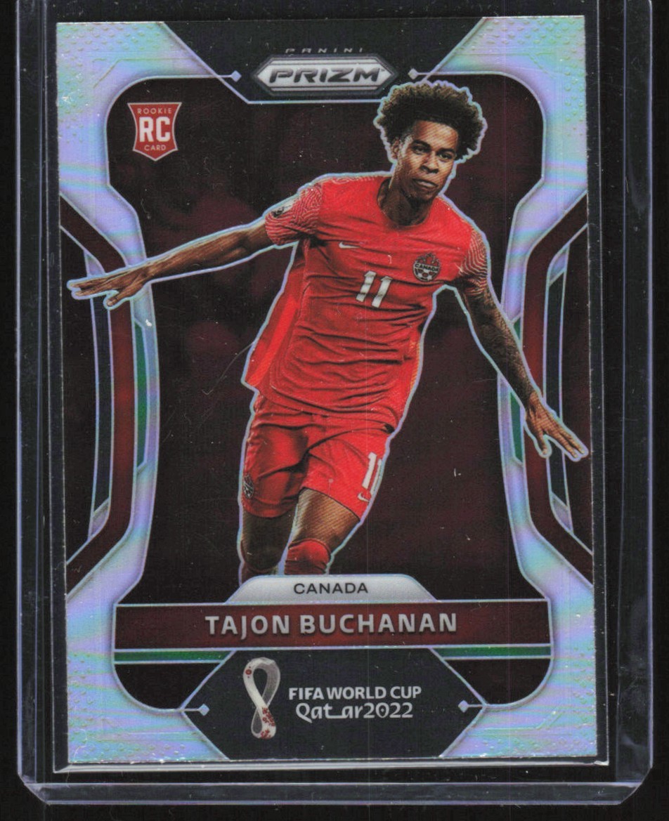 2022 Panini Prizm FIFA World Cup Qatar Silver Tajon Buchanan Canada #54