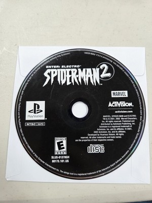 Spider-Man 2 Enter Electro Sony PS1 Greatest Hits Disc Only *Tested* SEE PHOTOS
