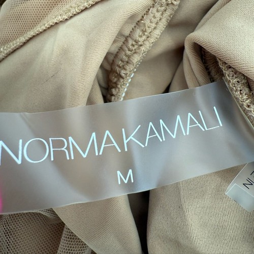 Norma Kamali Swimsuit Halter Bill in Camel Mesh Size Medium New with Tags! - Picture 5 of 7